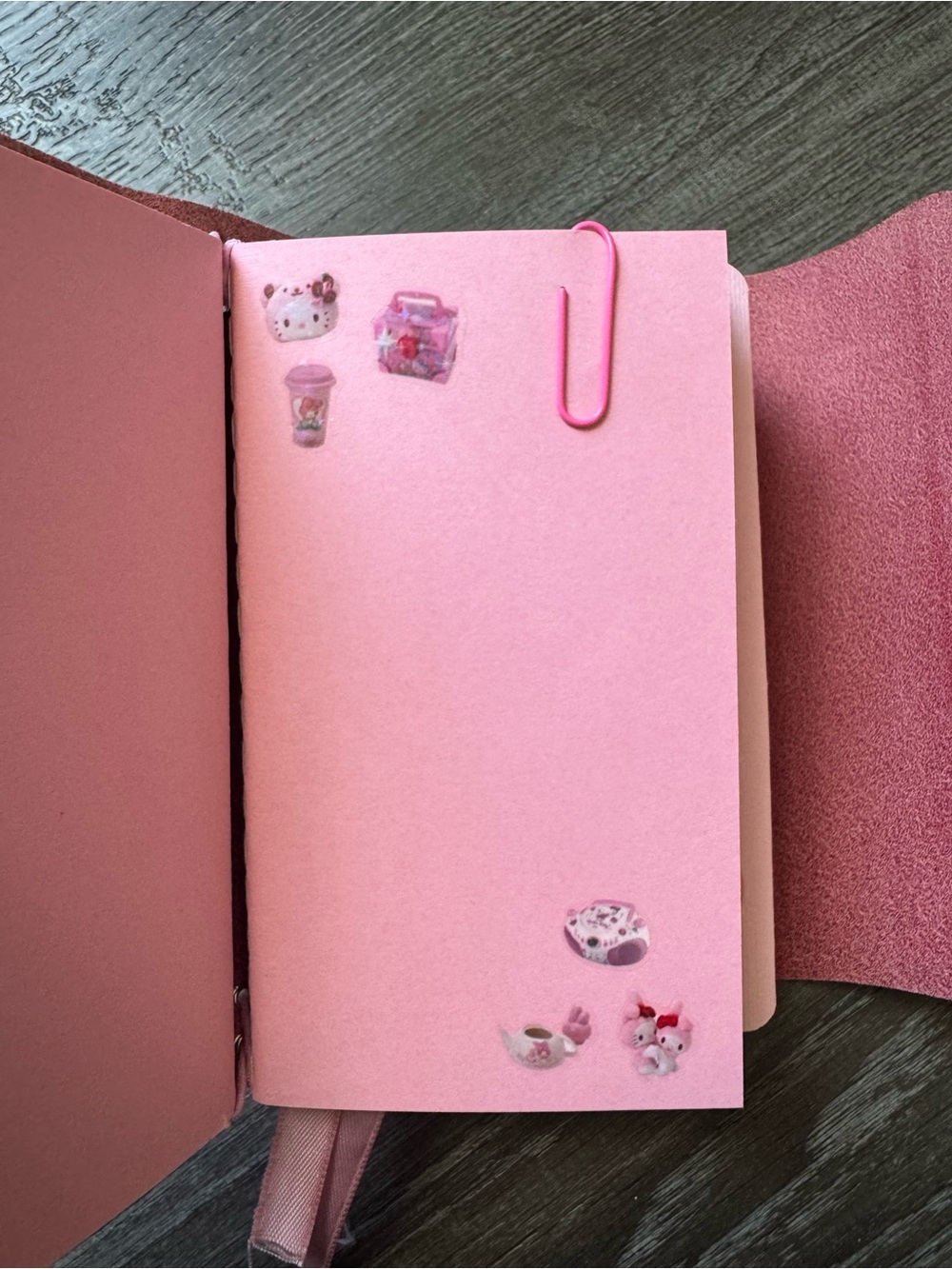 Strawberry Pink Notra Journal with full set up & customized. - Picture 6 of 13